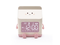 Reloj despertador Baok-Clock con forma de cartón de leche, divertido, digital, con cuenta atrás, rosa, para estudiantes, para niños.