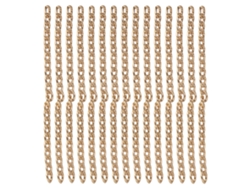 Cadena De Aluminio De 10 M Con Cierre A Presión Para La Fabricación De Collares, Pulseras Y Joyas (color Oro).