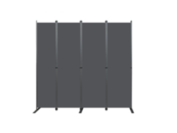 Paravente Gris 4 Piezas 204x180cm Plegable Freestanding Para Interior Salón Dormitorio