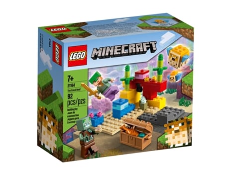 LEGO Minecraft: Arrecife de Coral (Edad Mínima: ‍7 - 92 Piezas)