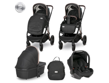 Carrito de Bebé LORELLI Aria Trio Hard Carrycot By Black