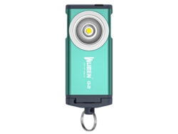 Linterna LED de alta intensidad con puerto USB, adecuada para acampar al aire libre y uso doméstico, luz de interruptor ultrabrillante. (verde)