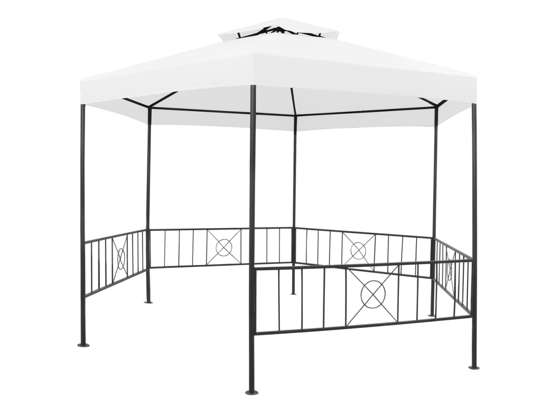 Cenador de jardín 323x275x265 cm 180 g/m² Blanco Wsd914174 Lovely Home