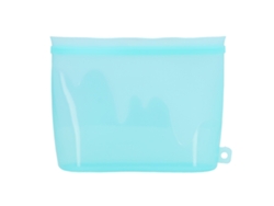 Bolsa De Silicona Reutilizable 1500ml Para Congelador Food Grade Estanca Cierre Zip Dual Almacenamiento