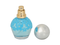Perfume azul para mujer Vante con fragancia floral afrutada y de larga duración.