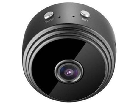 Cámara Wi-Fi 1080P Mini Red Inalámbrica Cámara Deportiva Gran Angular Dv Cámara de Visión NocturnaNegro BISBISOUS