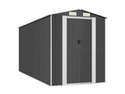 Cobertizo De Jardín VIDAXL Antracita Acero (192x440x223 cm)