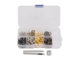 Kit De Herramientas Para Ojales De Hierro Y Cobre De 5 Mm Con Estuche De Almacenamiento Para Pantalones, Bolsos, Sombreros Y Cinturones.