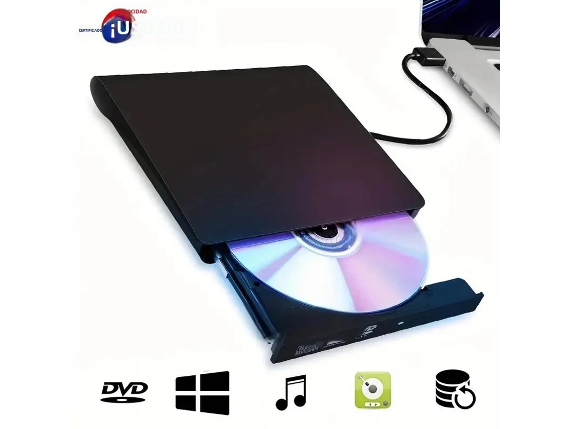 Leitor de Dvd Externo Usb 3.0/leitor de Cd Usb a MDUG