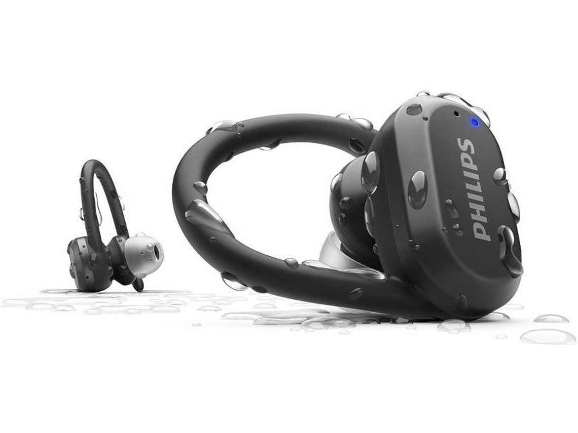 Auriculares Bluetooth True Wireless PHILIPS Taa7306Bk (In Ear - Micrófono - Negro)