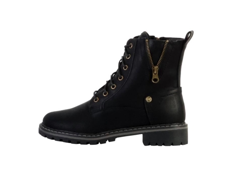 Botas de Mujer THE DIVINE FACTORY Motociclista Piel Negro (40)
