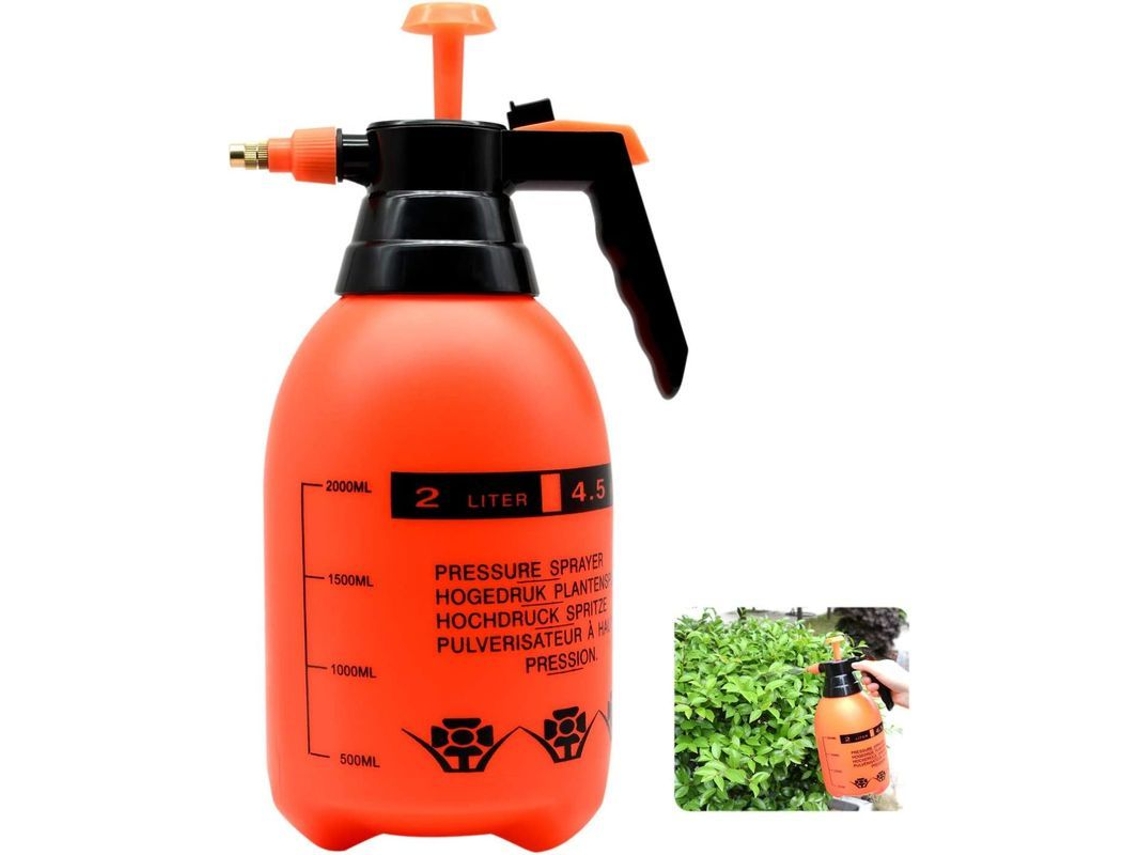 Aspersor A Presión De 2 Litros Con Boquilla De Latón Ajustable, Bomba De Alta Calidad Para Jardín Y Hogar.