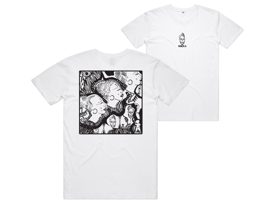 Camiseta blanca Nneka Supreme Love ROCKINSTONE, unisex, para adultos, superventas, talla: S