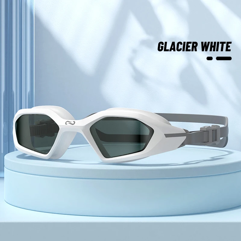 Gafas De Natación Blancas, Antivaho, Con Protección Uv, Ajustables, Para Adultos.