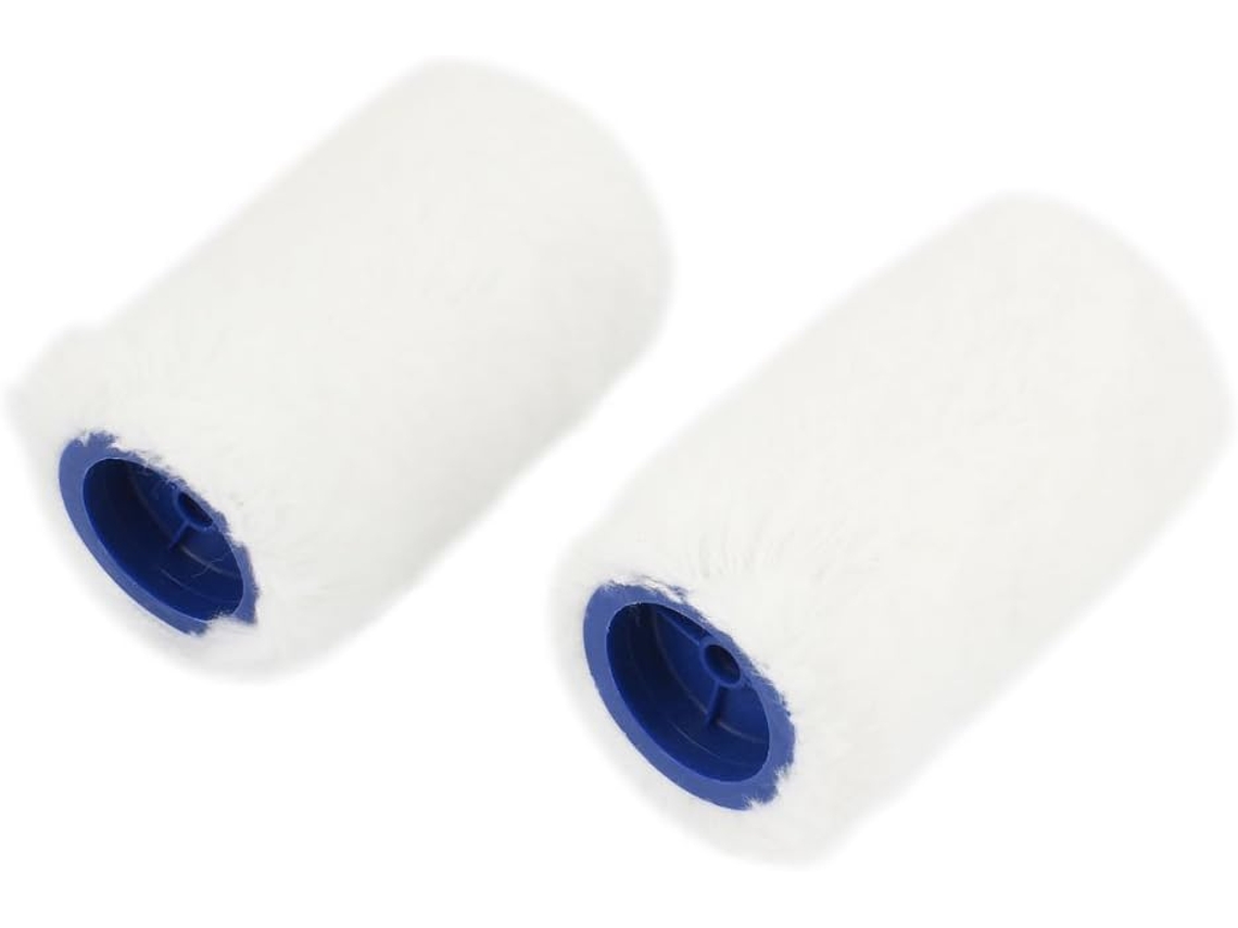 2 Piezas De Fundas Blancas Para Rodillos De Pintura Para Decoración De Paredes Y Suelos De Casas.