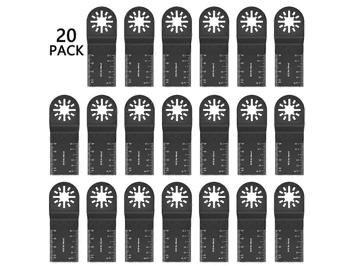Láminas De Sierra Oscilante 34mm, Hoja Universal Para Herramientas Múltiples, Cortes Preciso, 20 Piezas
