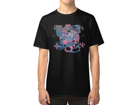 Camiseta ROCKINSTONE Bladee Drain Gang Exeter Castle Logo Algodón para Hombre (3XL)