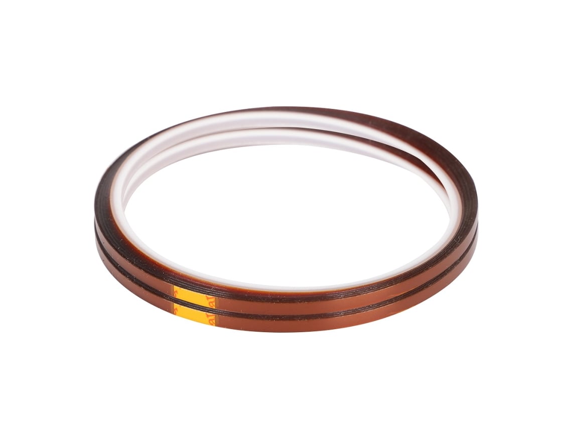 2 Piezas De Cinta Adhesiva De Soldadura De Polimida De 33m 3mm Color Marrón Amarillo Resistente A Altas Temperaturas