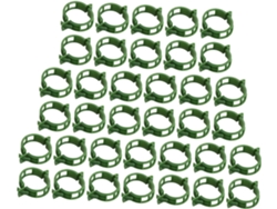 Pinzas Para Plantas Inoomp, Abrazaderas De Soporte Para Plantas, Fabricadas En Pp Verde, 200 Piezas, Abrazaderas De