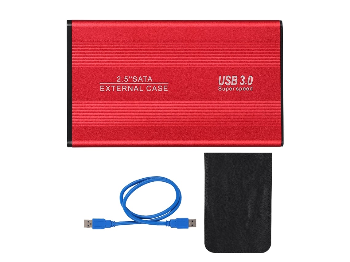 Disco Rígido Externo (transmissão De Alta Velocidade Usb3.0, Metal Escovado De 2,5 Polegadas) Disco Rígido Para Laptop Vermelho De 500gb