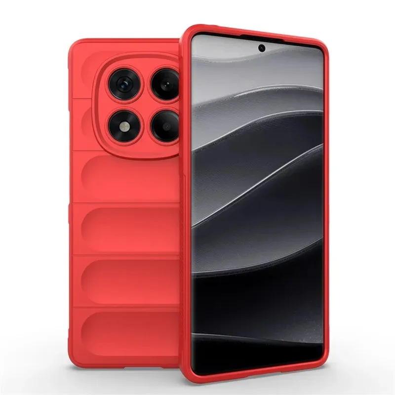 (rojo, Redmi Note 14s) Funda Para Teléfono Resistente A Golpes, Polvo Y Caídas, De Silicona Mate Que No Daña La Piel.