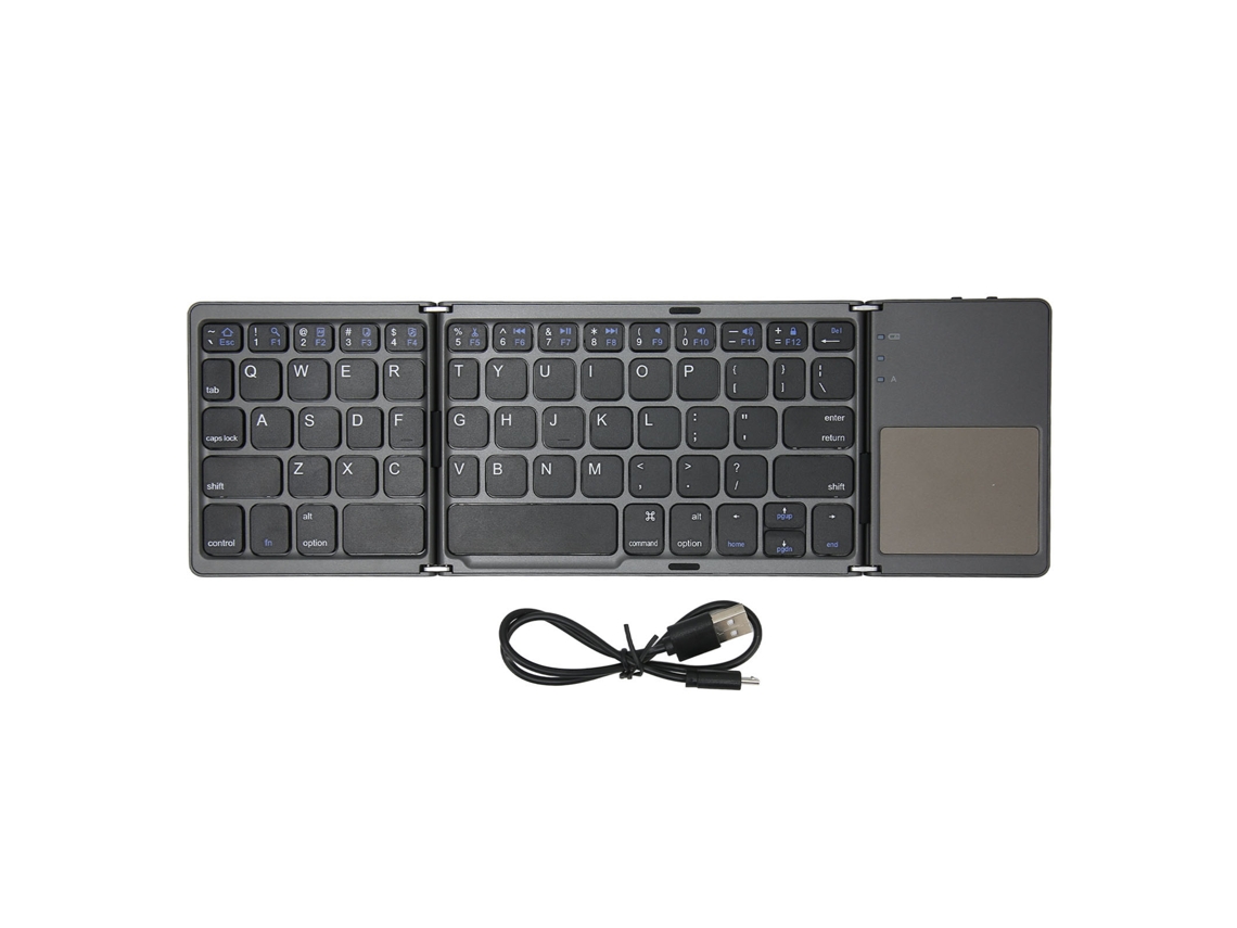 Teclado Bt Plegable Ultrafino Portátil Para Viajes