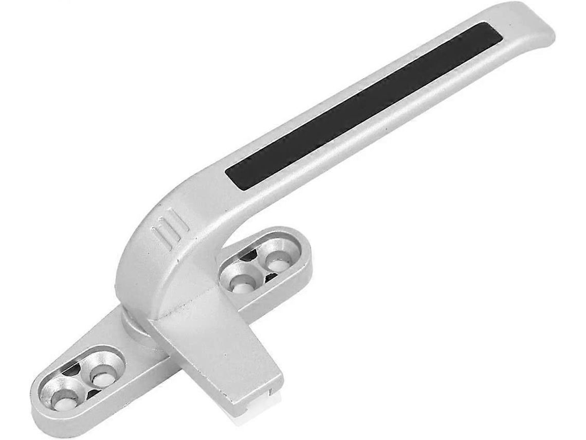 Mango De Ventana Bloqueable De Aleación De Zinc Recto Con Tornillos Plomo Gris