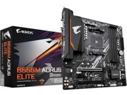 Placa Base GIGABYTE B550M Aorus ELITE (Socket AM4 - AMD B550M - ATX)