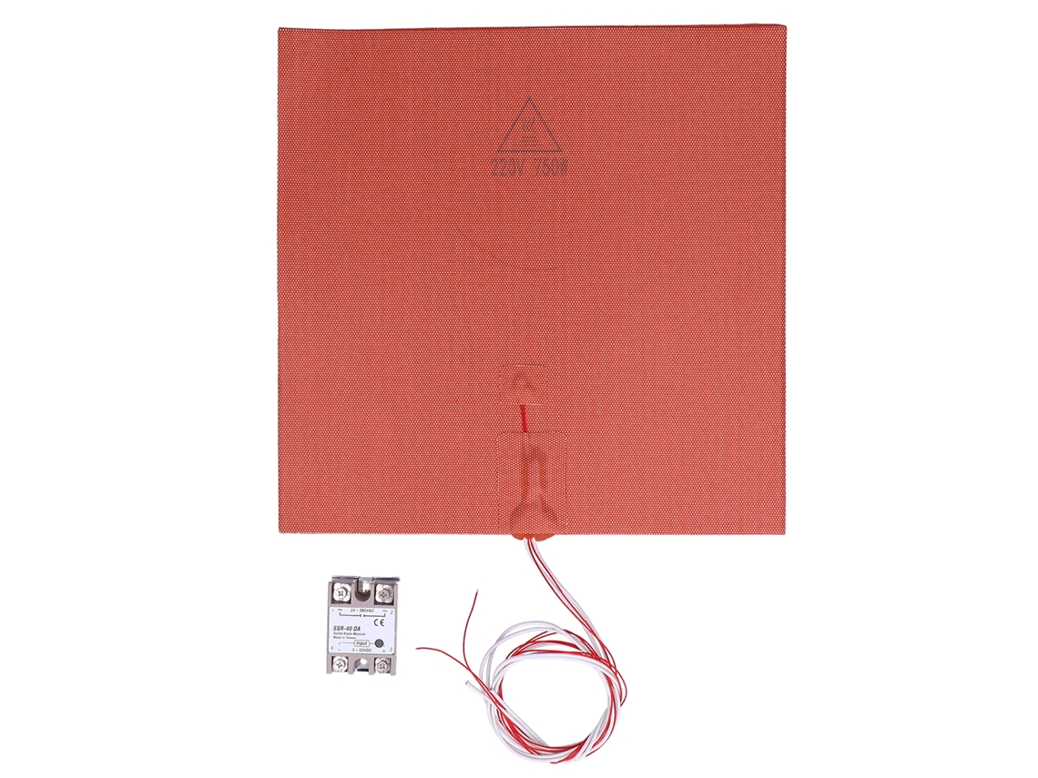 Cama Calefactable De Silicona Voron De 330x330 Mm Y 750 W Con Relé De Estado Sólido Para Impresoras 3d