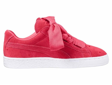 Botas PUMA Cuero de Gamuza Niños (38.5 - Rojo)