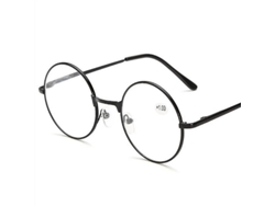 Gafas De Lectura Retro Redondas De Metal Con Dioptrías +1.0 1.5 2.0 2.5 3.0 3.5 Unisex