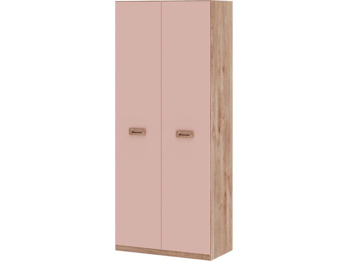 Armario MUEBLAM Roble Rosa Nube Melamina (99x232x50 cm)