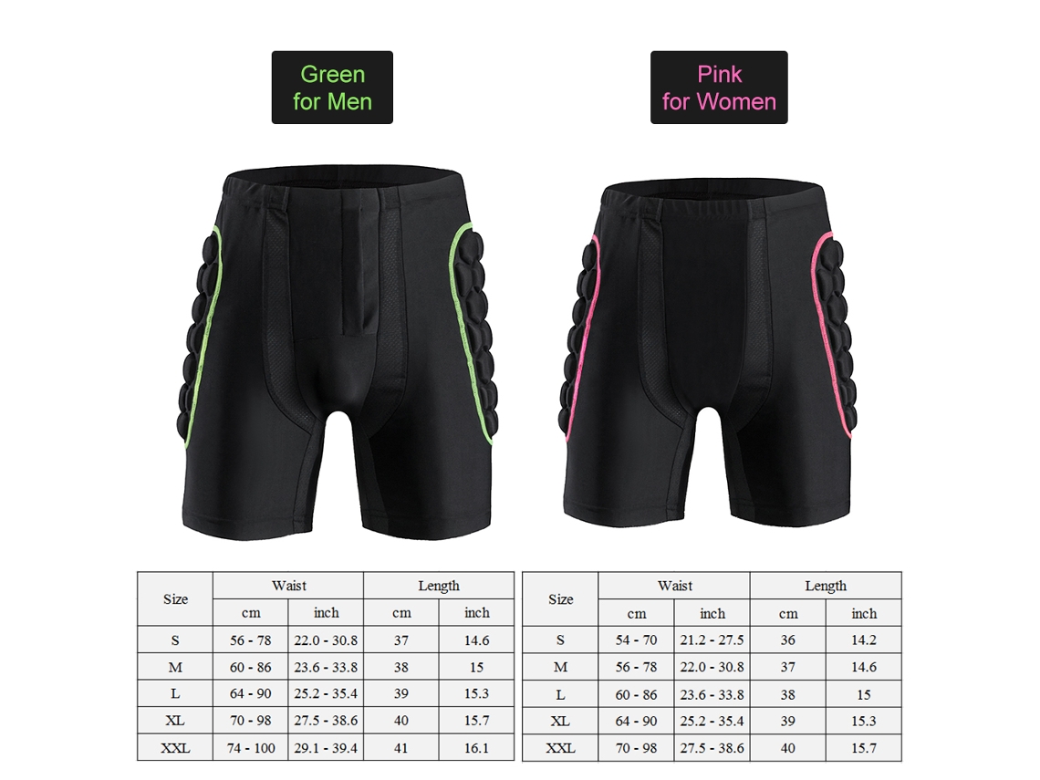 Braguitas Protectoras Para Hombre, Para Caderas Y Glúteos, Con Espuma Eva, Para Esquí, Snowboard Y Skateboarding.