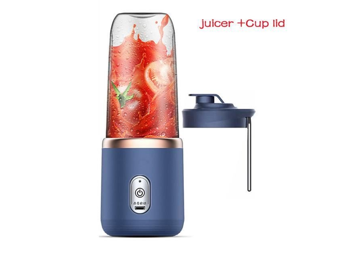 Mini Espremedor De Frutas, Conjunto Azul De 2 Peças, Espremedor De Frutas Cítricas De Plástico Com 6 Lâminas, Espremedor De Frutas Cítricas, Carregado