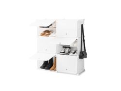 Zapatero Modular Portátil INNOVAGOODS Blanco (36 pares - 84 x 96 x 32 cm)