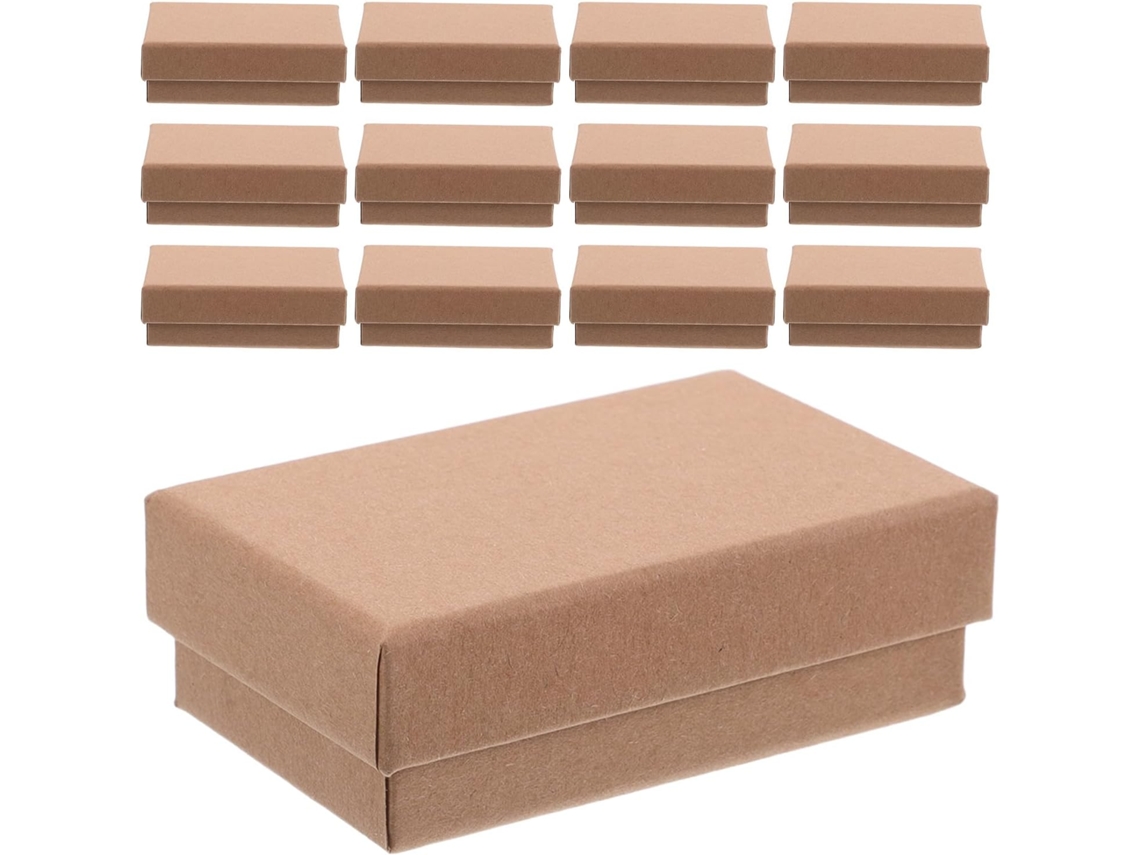 Nuobesty Juego De 24 Cajas De Papel Rectangulares Para Joyería, Pequeñas Cajas De Regalo Para Collares
