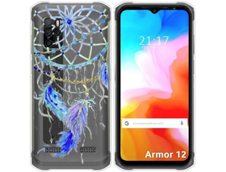 Carcasa Ulefone Armor 12 5G TUMUNDOSMARTPHONE Dibujos Transparente Plumas Multicolor