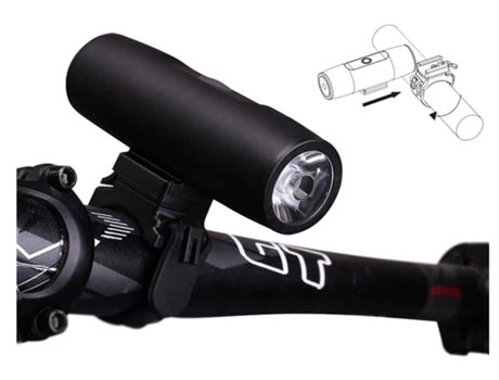 Juego de luces de bicicleta Super brillante Juego de luces de bicicleta Luces delanteras de bicicleta Luz de bicicleta Reca-Black ENZONS