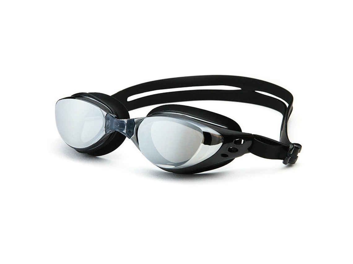Gafas de natación con lentes de transición, antivaho, para hombre y mujer, color negro