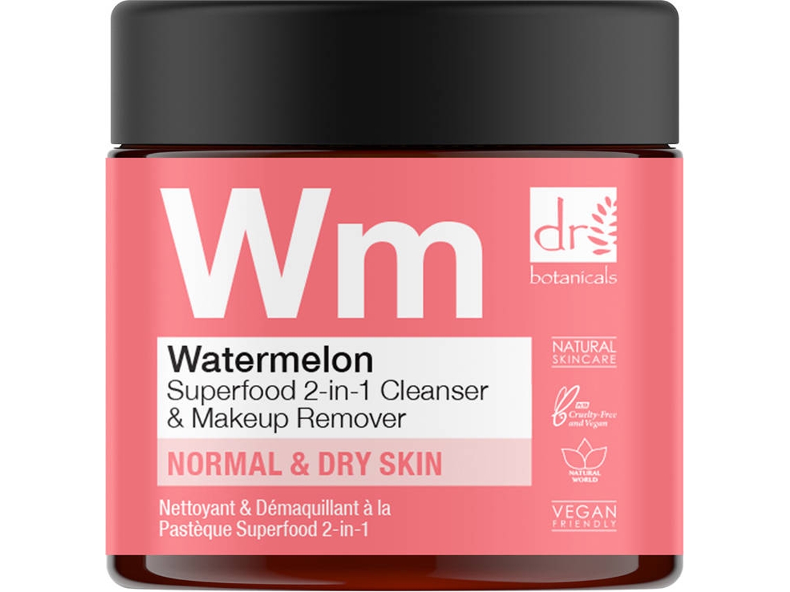 Tónico de Limpieza DR BOTANICALS Watermelon Superfood 2-in-1 Cleanser & Makeup Remover (60ml)