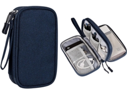 Cable Electrónico De Viaje Impermeable, Dos Capas, L CHRUI Bolsa De Almacenamiento Multifuncional Azul Marino