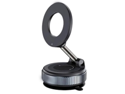 Soportes para teléfono, soportes para teléfono nuevos y actualizados, soporte magnético para teléfono Bisbisous ajustable 360° con ventosa (negro)