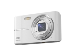 Câmara Digital 4K M03 Tela LCD de 2,4 Polegadas Zoom 16x Mini Câmara Compacta Branca GERTIZ