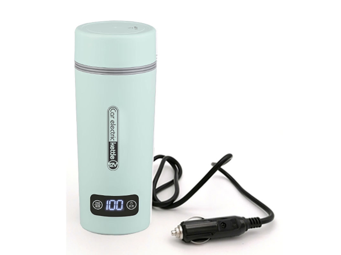 Hervidor Eléctrico Eifson Portátil 3-en-1 Apagado Automático 350ml 300w Acero Inox 304 24v (verde)