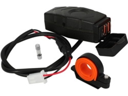 Cargador Usb Impermeable De 2 Piezas Con Soporte Para Manillar Para Teléfono Móvil