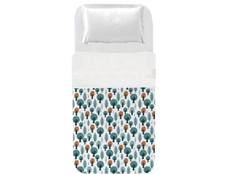 Colcha Infantil SOKIOS Bosque (70 x 140 - Microfibra de Poliéster - Verde)