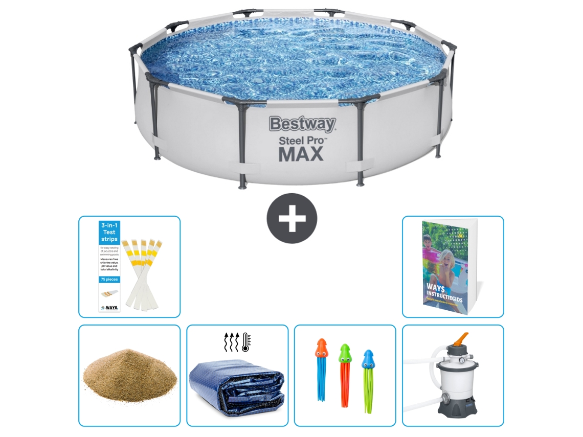 Bestway Piscina Bestway Steel Pro Max Redonda - 305x76 Cm - 7-peças S36