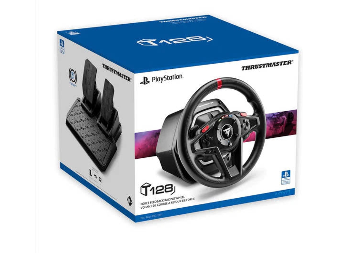 Volante + Pedales THRUSTMASTER T128 (PS5/PS4 - Negro)
