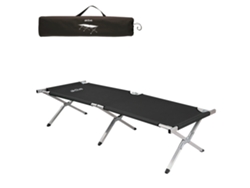 Cama plegable camping negro AKTIVE