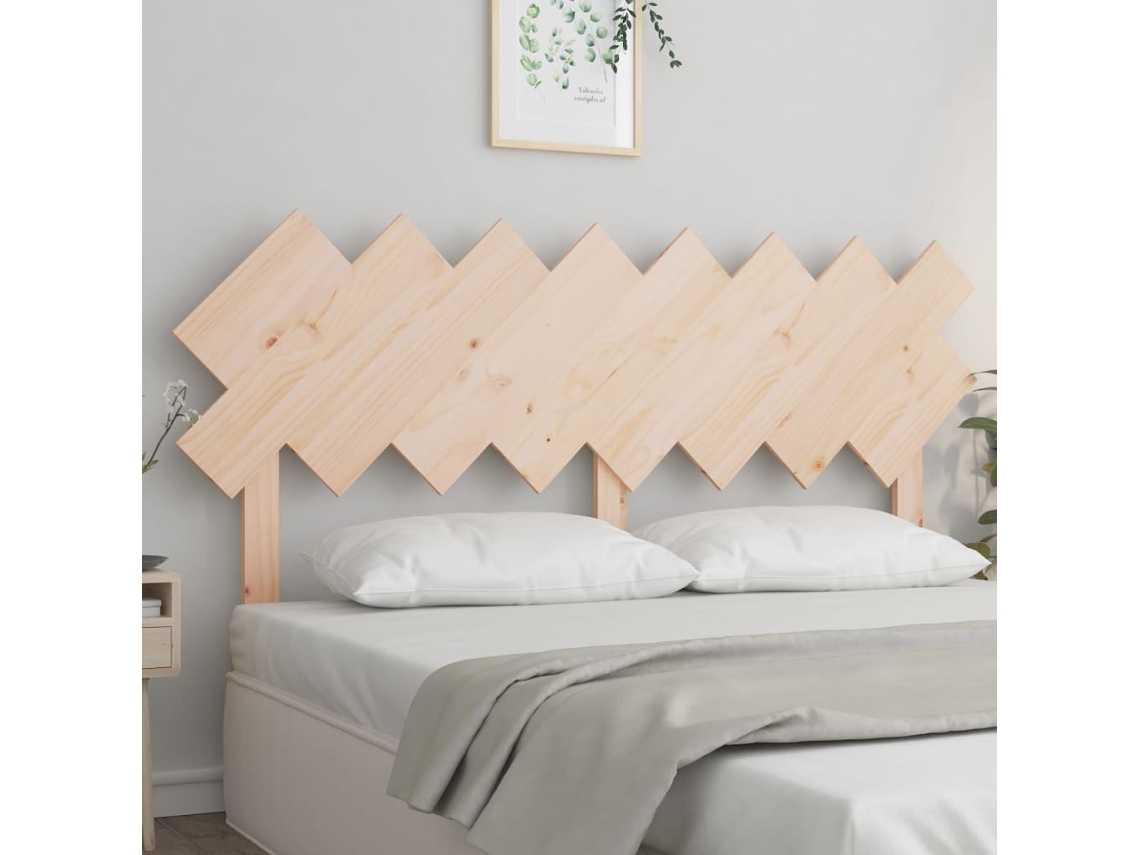 Cabecero De Cama Madera Maciza De Pino 159,5x3x80,5 Cm